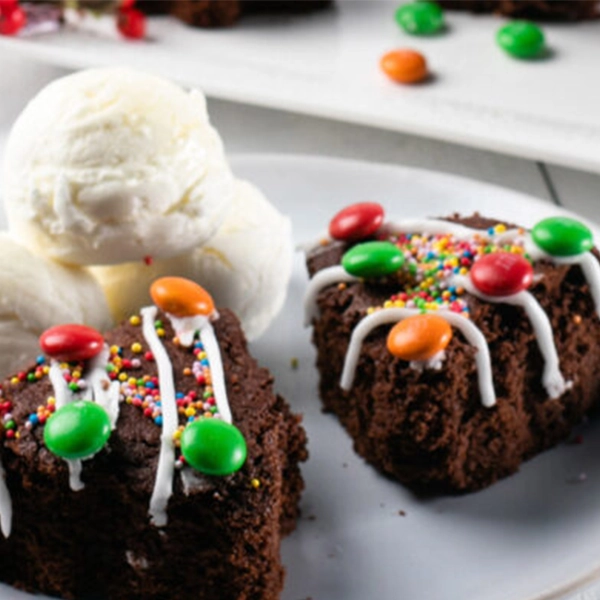 Christmas Tree Chocolate Brownies